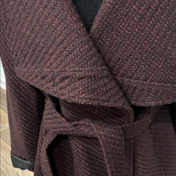 INC International Concepts Dark Brown Belted Coat - Picture 4 of 8